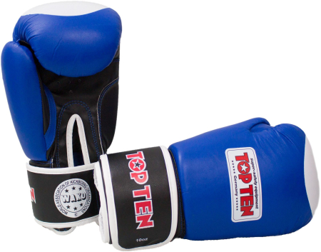Перчатки боксерские для соревнований (Синий) Top Ten/ AIBA