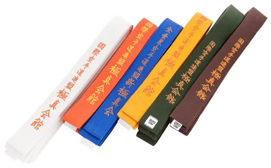 Пояс с вышивкой каратэ киокушинкай