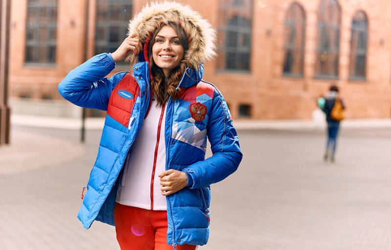 Спортивный стиль женский зимний с курткой