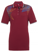 W13210G-СС231 Рубашка поло женская (бордовый/бордовый)