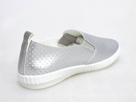 Слипоны женские серебро BEIWEISI 8868-10