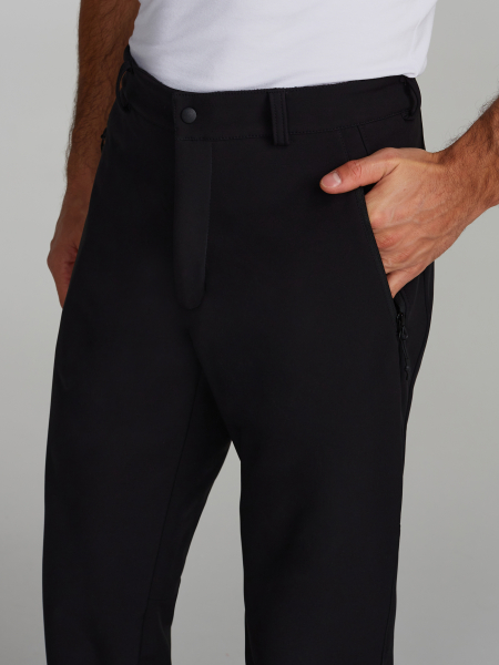 Брюки мужские на флисе (чёрный) RED N ROCKS 261M-RR-1402