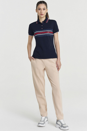 W13220G-NN221 Рубашка поло женская (синий)