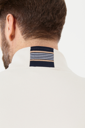 M04330G-SN251 Костюм тренировочный мужской (бежевый/синий)