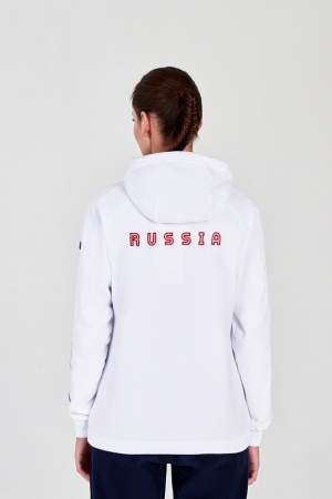 W06310FF-WN202 Костюм флисовый женский (белый/синий)