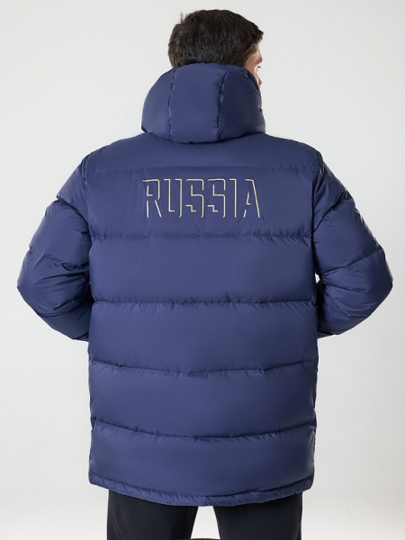 M08130G-NN232 Куртка пуховая утепленная мужская (синий/синий)