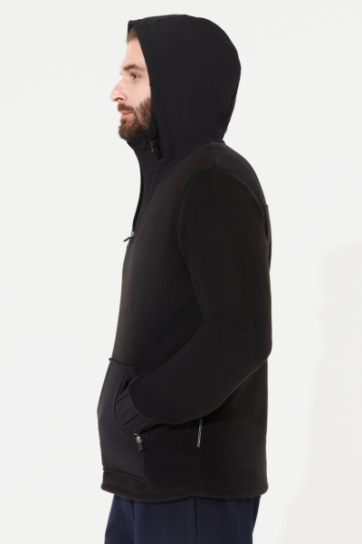 M06110G-BB251 Куртка флисовая мужская (черный)