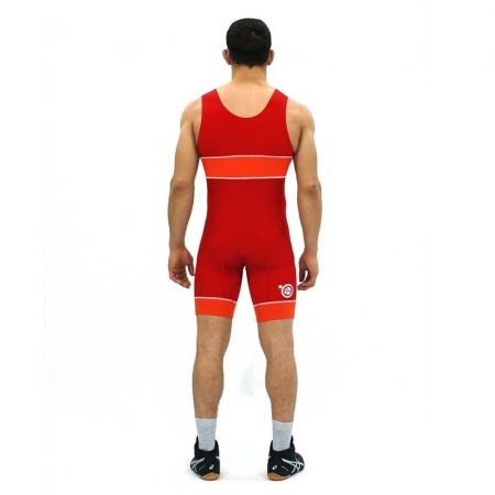 Трико борцовское красное HIGH TECH UWW