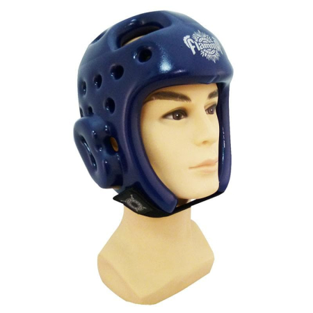 Шлем для тхэквондо синий FLAMMA