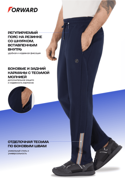 M04331G-NN251 Костюм тренировочный мужской (синий)