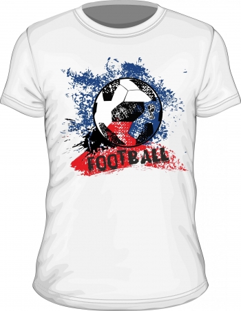 Футболка по видам спорта / футбол (белый). Модель Ф-4
