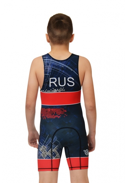 Трико борцовское детское красное SKAT 9240