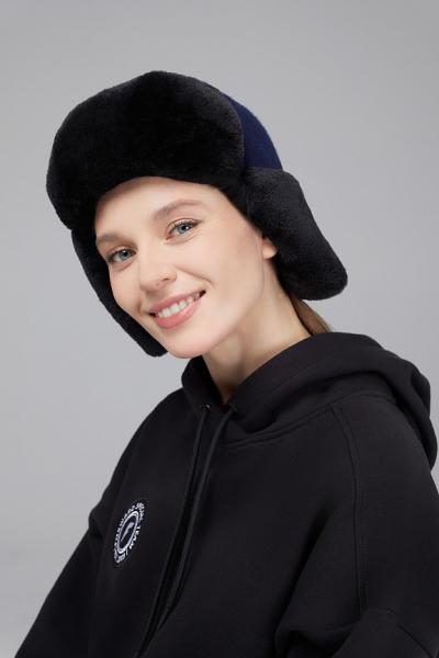 U20340G-NN242 Шапка ушанка (синий/синий)