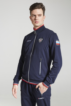 M04340G-FF242R Костюм тренировочный мужской (синий/синий)