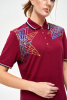 W13210G-СС231 Рубашка поло женская (бордовый/бордовый)
