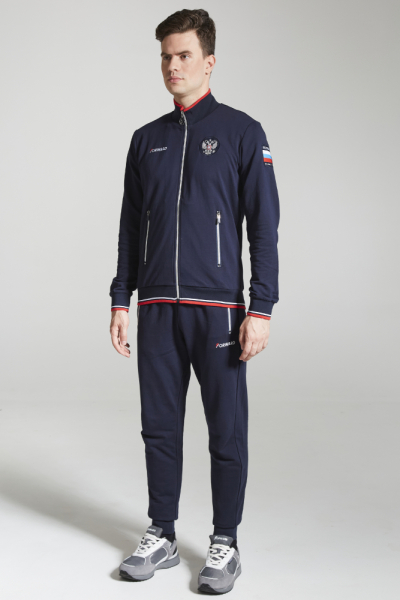 M04340G-FF242R Костюм тренировочный мужской (синий/синий)