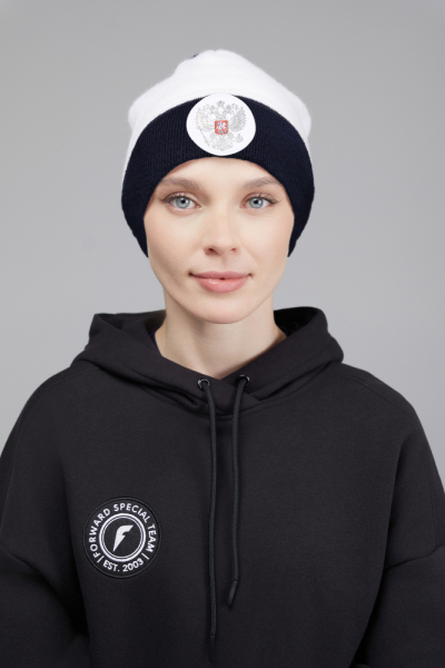 U20440G-WW242 Шапка вязаная (белый/белый)