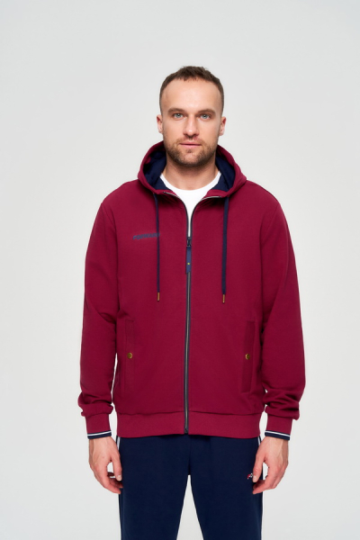 M10240P-CC231 Толстовка мужская (бордовый/бордовый)