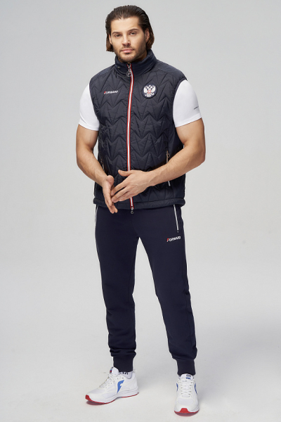 M11320G-FF242 Жилет утепленный мужской (синий/синий)