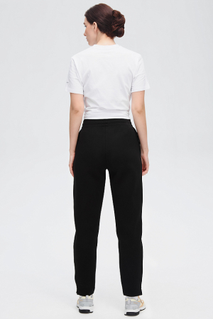 W04310G-SB242 Костюм тренировочный женский (бежевый/черный)