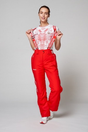 Костюм утепленный женский (белый/красный) W03331G-FF202 