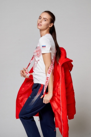 Куртка пуховая женская (красный) W08131G-FF202