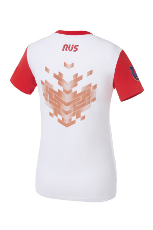 Футболка женская (белый/красный) W14251G-FF172