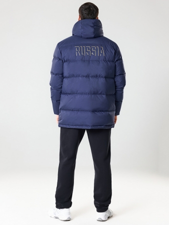 M08130G-NN232 Куртка пуховая утепленная мужская (синий/синий)