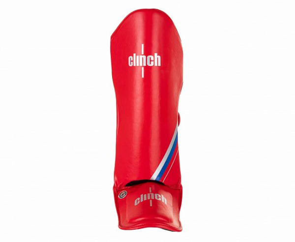 Защита голени и стопы Clinch Shin Instep Guard Kick красная C521N