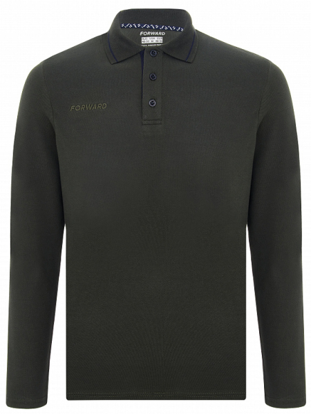 M13110P-HH232 Рубашка поло длинный рукав мужская (хаки/хаки)