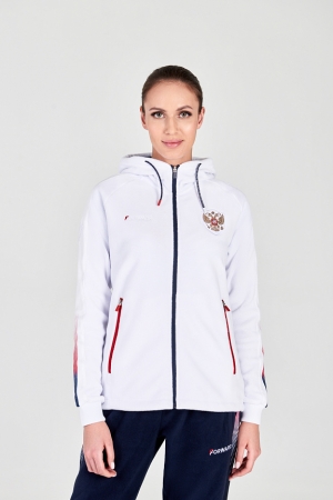 W06310FF-WN202 Костюм флисовый женский (белый/синий)