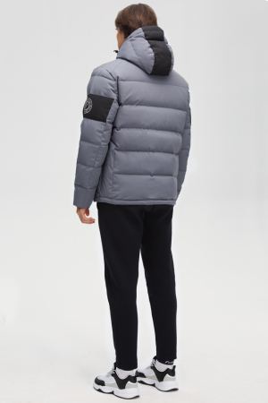 M08170SF-UB242 Куртка пуховая мужская (антрацит/черный)