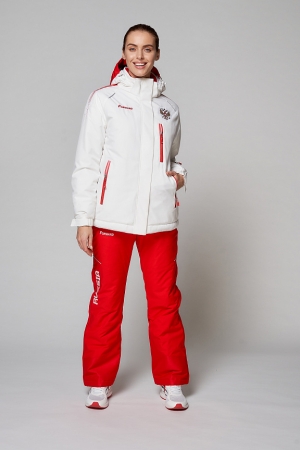 Костюм утепленный женский (белый/красный) W03331G-FF202 