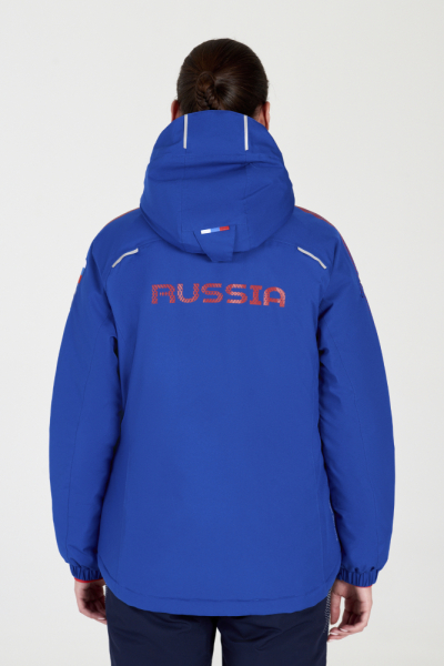 W03332G-FF222 Костюм утепленный женский (голубой/синий) 