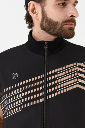 M04350G-DB251 Костюм тренировочный мужской (бежевый/черный)