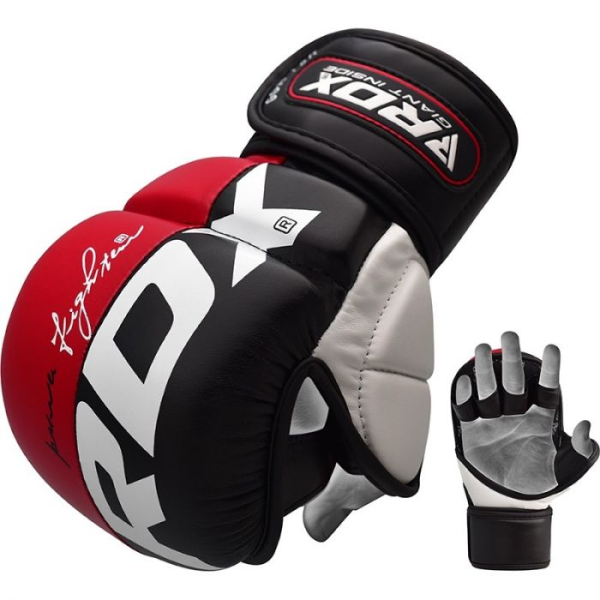 Перчатки тренировочные RDX Grappling T6 Plus крас