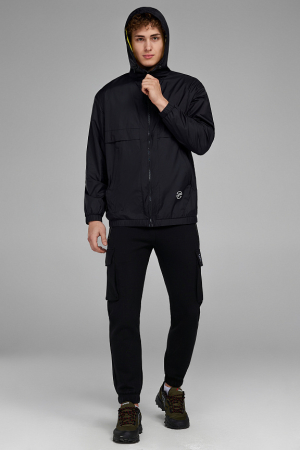 M02120SF-BB241 Куртка ветрозащитная мужская (черный/черный)