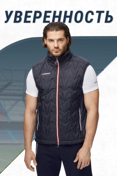 M11320P-FF242 Жилет утепленный мужской (синий/синий)