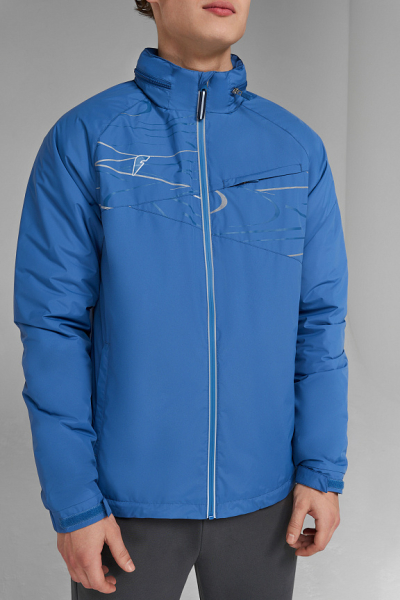 M09110G-AA241 Куртка на флисовой подкладке мужская (голубой/голубой)