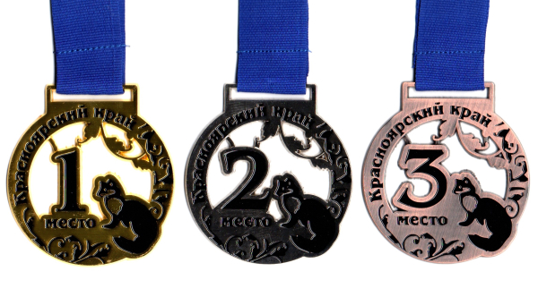 Медаль с лентой 009-КА "Соболь" (d=57 мм)