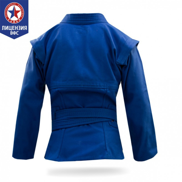 Куртка самбо Крепыш син/Атака