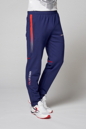 M05321G-FF202 Костюм спортивный мужской (белый/синий)