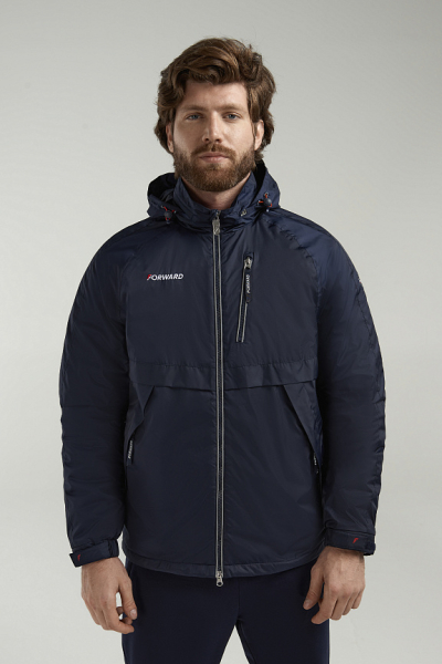 M09120G-NN222 Куртка на флисовой подкладке мужская (синий)