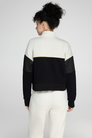 W04320SF-BS241 Костюм тренировочный женский (черный/бежевый)