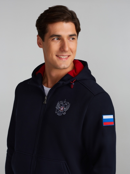 Костюм мужской спортивный 12M-RR-1410 (тёмно-синий)