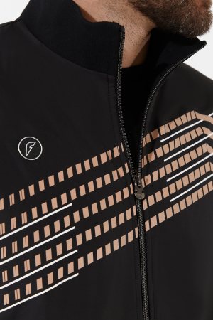 M04350G-DB251 Костюм тренировочный мужской (бежевый/черный)