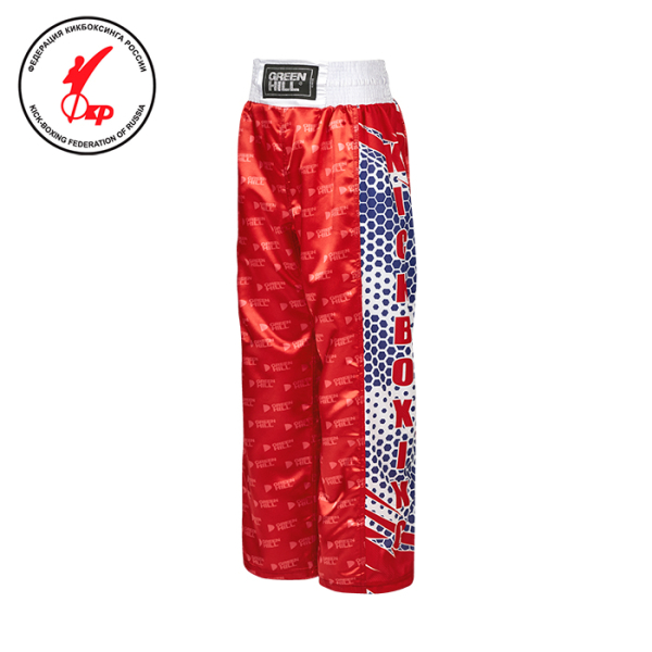 Брюки для кикбоксинга Green Hill красные