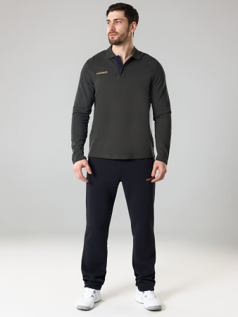 M13110P-HH232 Рубашка поло длинный рукав мужская (хаки/хаки)