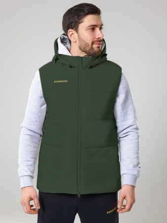 U11210P-HH232 Жилет утепленный унисекс (хаки/хаки)