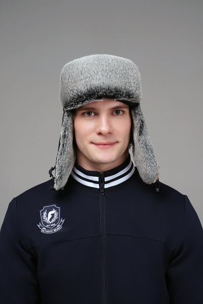 U20330G-NN242 Шапка ушанка (синий/синий)